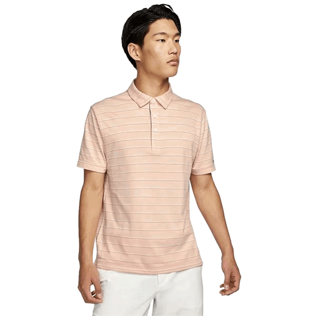 Поло тениска Nike Nike Player Striped Golf Polo Розово | DH0891-800, 0
