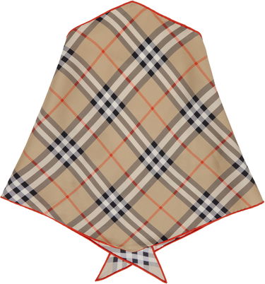 Шал Burberry Diamond Silk Scarf Бежово | 8101852, 2