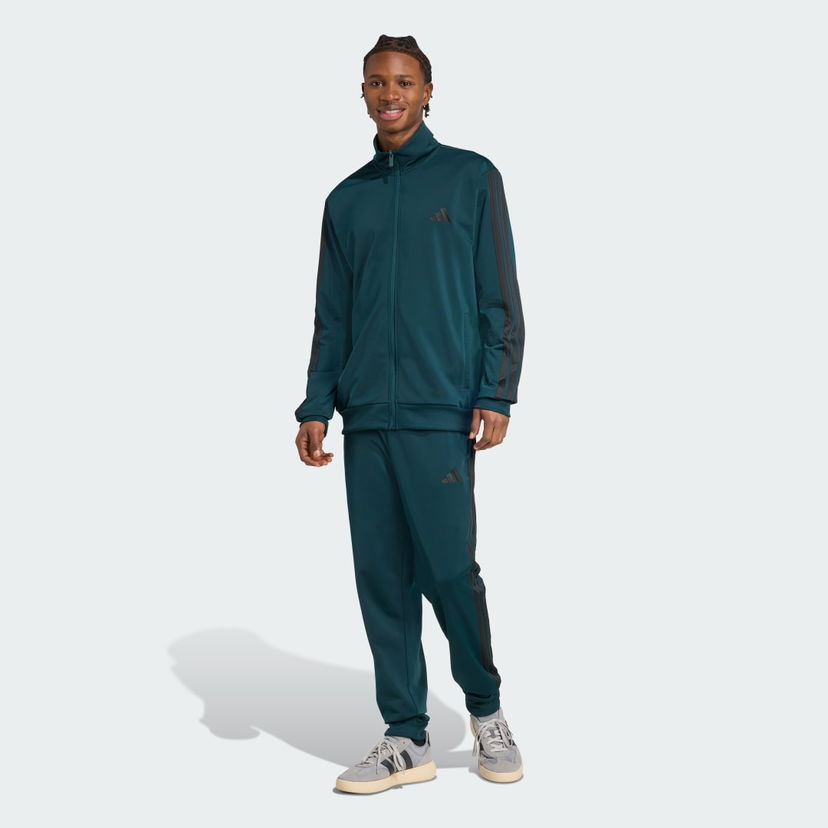 Комплект adidas Performance Sportswear Basic 3-Stripes Tricot Track Suit Зелено | JX5502