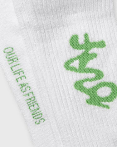 Чорапи ØLÅF Olaf Signature Logo Socks Бяло | A200818-OPTICAL-WHITE, 1