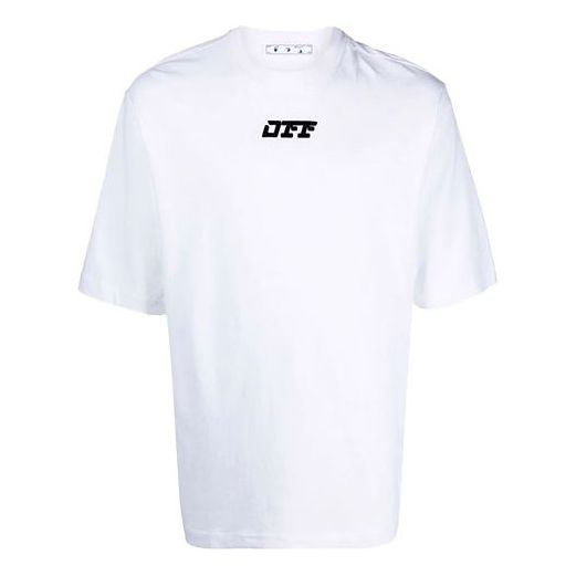 Тениска Off-White Off-White FW21 Logo Loose Fit T-Shirt Бяло | OMAA119F21JER0040110