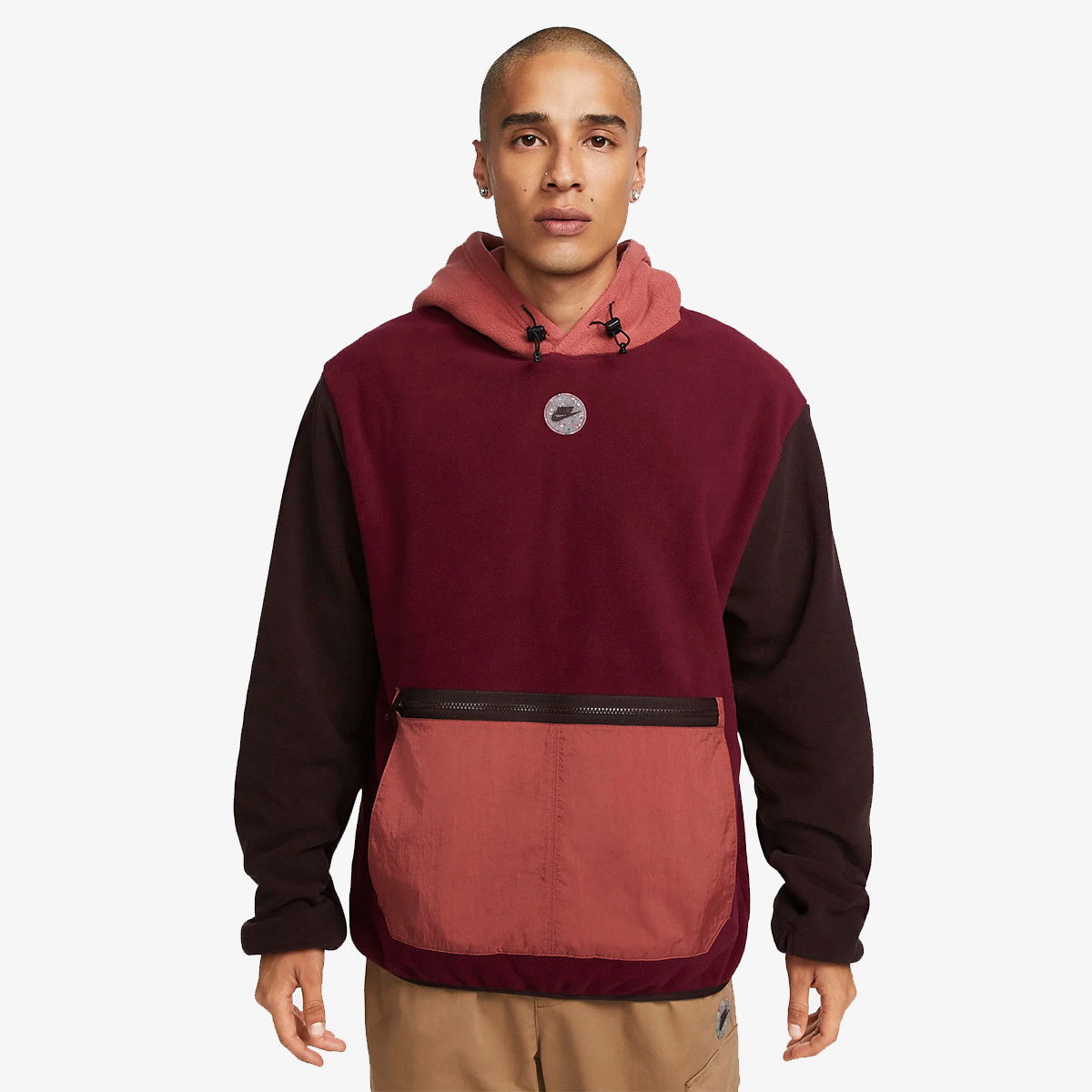 Суитчър Nike NSW SPU Polar Fleece Hoodie Червено | DZ5641-638, 0