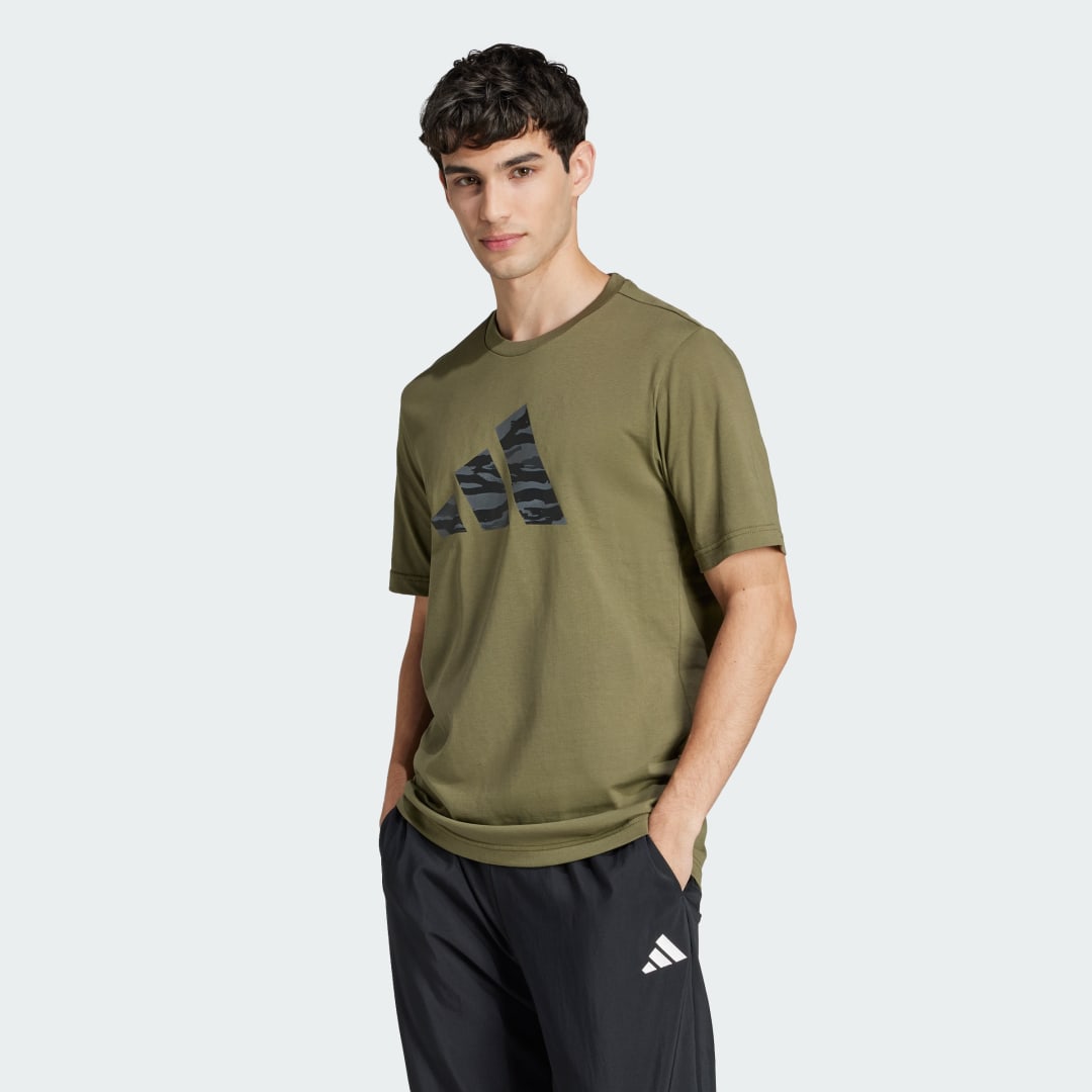 Тениска adidas Performance Camo Graphic T-Shirt Зелено | JI6768, 0
