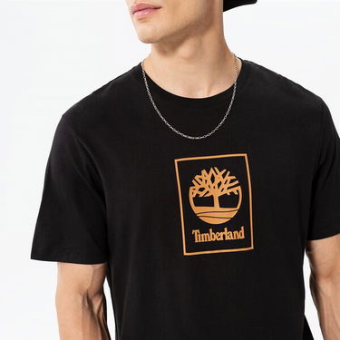 Тениска Timberland Epp  Ss Stack Logo Print Черно | TB0A5ZH1P561, 3