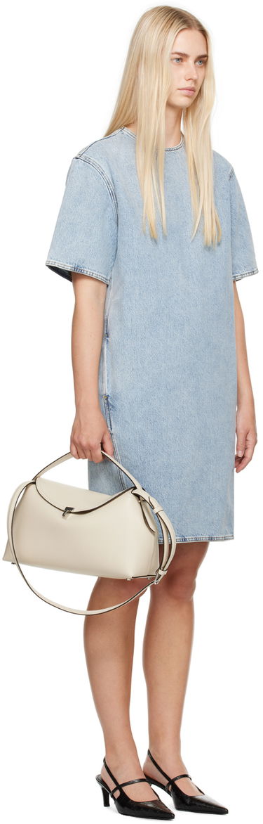 Pокля TOTEME TOTEME Trapeze Denim Midi Dress Синьо | 243-WRD0123-FB0045, 1