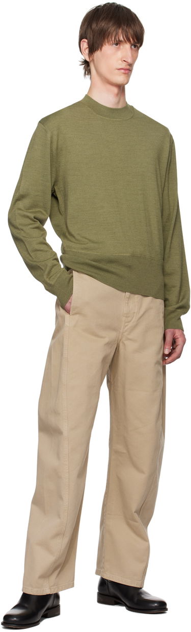 Пуловер LEMAIRE Mock Neck Sweater Зелено | TO1195 LK087, 3