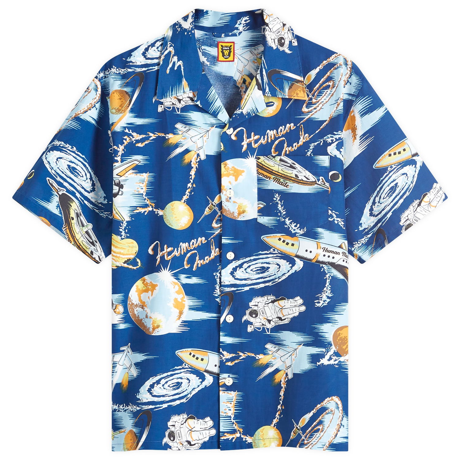 Риза Human Made Vacation Shirt 'Space' Синьо | HM27SH024-BL, 0