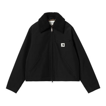 Яке бомбър Carhartt WIP Newkirk Black Jacket with Faux Fur Collar Черно | I033880_5, 7