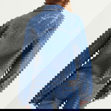 Яке Ahluwalia Ahluwalia Laser Denim Jacket Синьо | M-AHLU-DE015-SS26-FA283-VI, 3