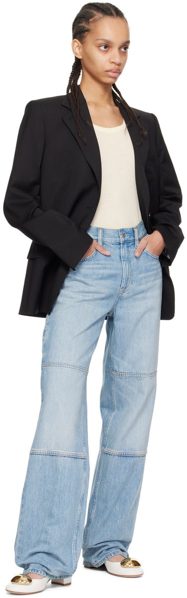 Дънки Helmut Lang Helmut Lang Carpenter Wide Leg Jeans Синьо | O01DW207, 3