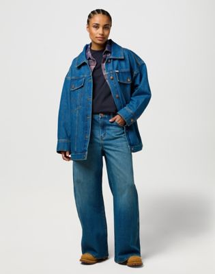 Дънки Wrangler Wrangler Low Rise Big Baggy Jeans 31 x 32 Синьо | 112371148:31:32, 1
