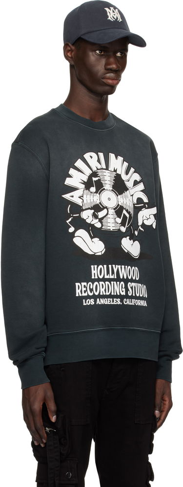 Суитчър AMIRI Amiri Music Record Sweatshirt Сиво | AMJYCW1062, 1