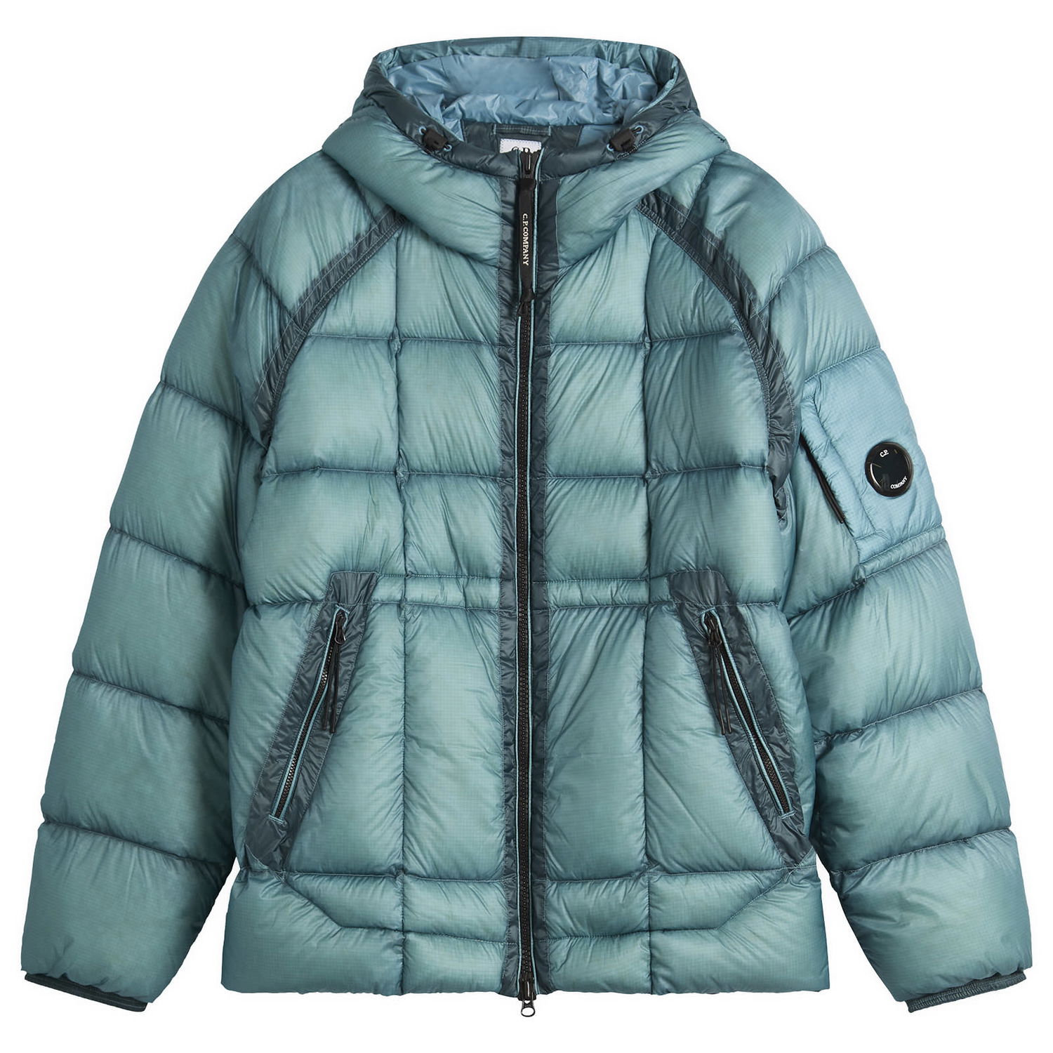 Пухо яке C.P. Company DD-Shell Hooded Jacket Тюркоазено | 19CMOW702A-110416A-815, 1