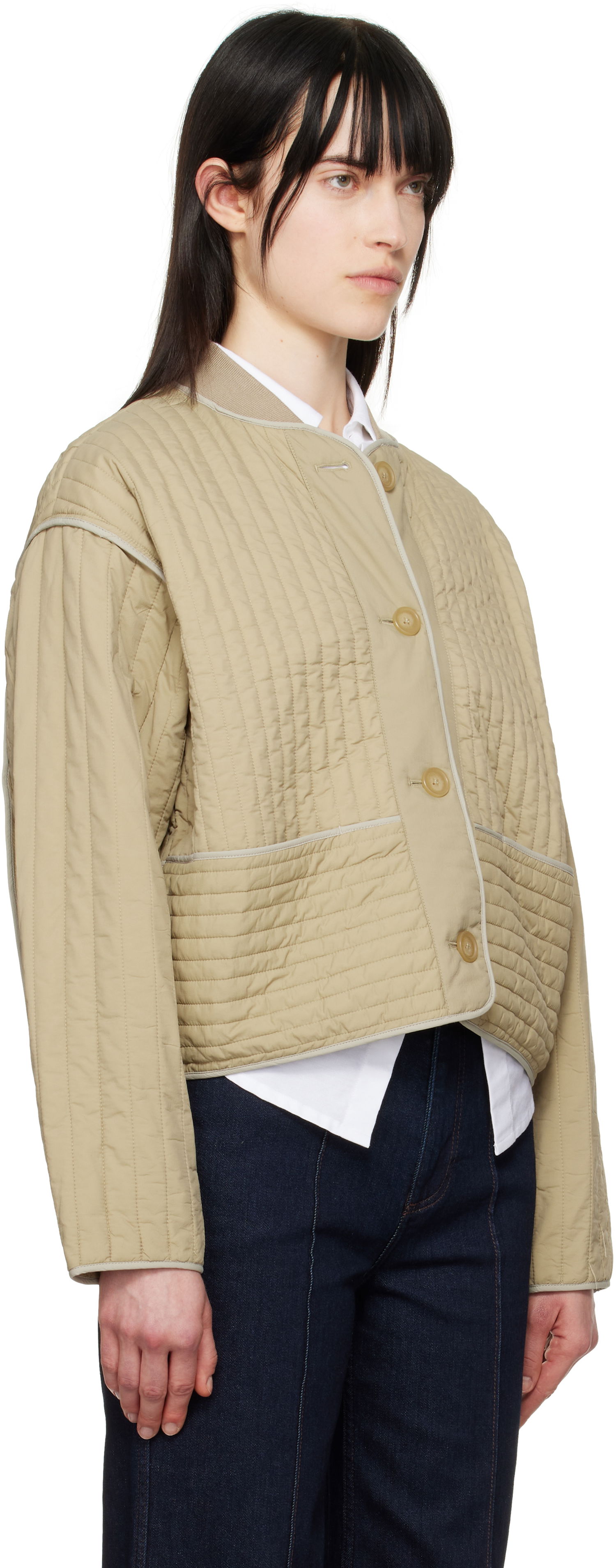 Яке бомбър rag & bone Rag & Bone Marley Quilted Jacket Бежово | WAW25S20146114, 1