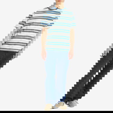 Тениска BEAMS Beams Plus Multi Stripe Pocket T-Shirt, Size Large Синьо | 3804-0087-156-70, 4