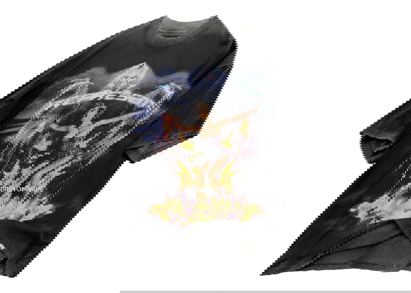 Тениска Represent Clo Represent Spirit Reaper Reign In Pain T-Shirt Vintage Black Черно | M05055-03, 0