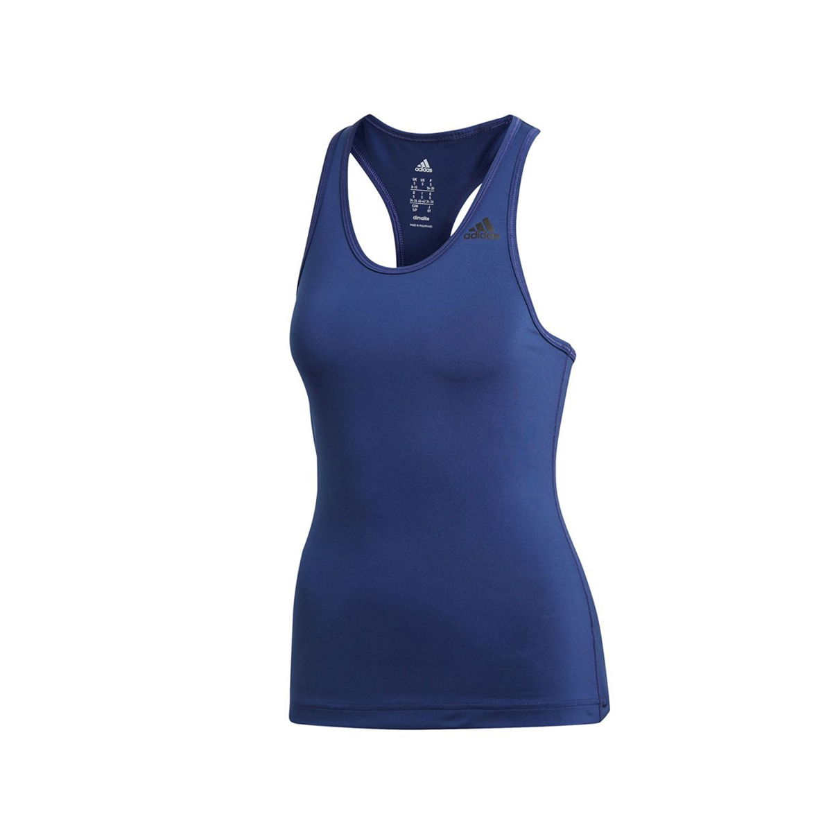 Потник adidas Originals D2M Solid Racerback Tank Top Синьо | CF4433, 0