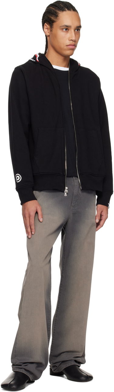 Суитчър BAPE A Bathing Ape 2nd Shark Full Zip Hoodie Черно | 001ZPK701006M, 3