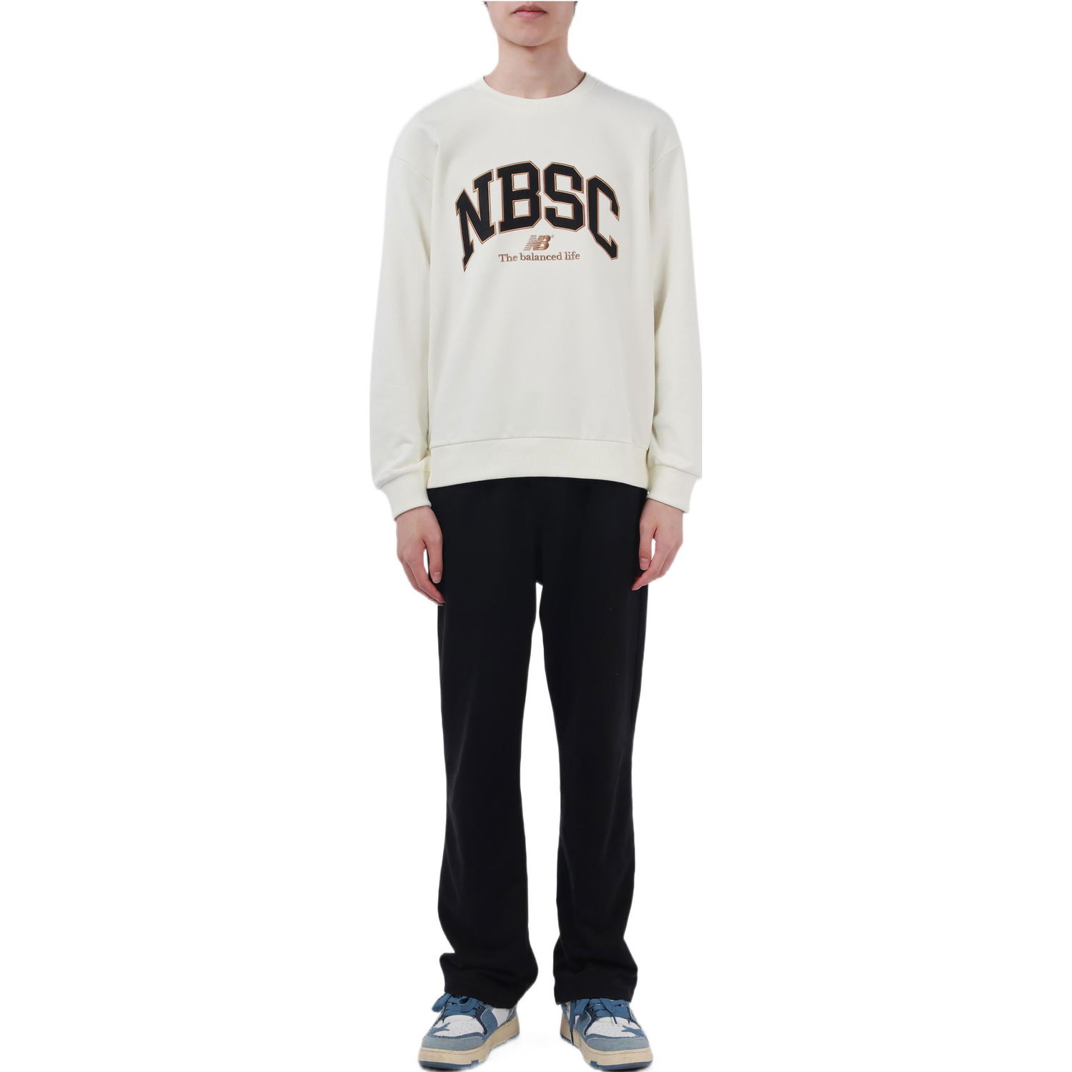 Суитчър New Balance Sweatshirt Бяло | 5CC44333-IV, 0