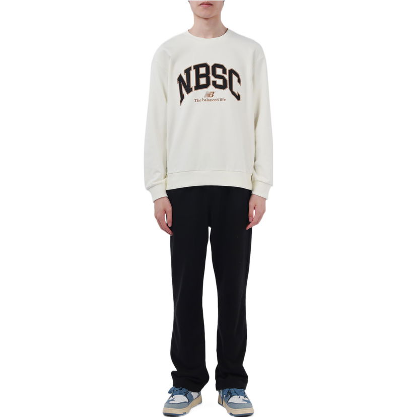 Суитчър New Balance Sweatshirt Бяло | 5CC44333-IV