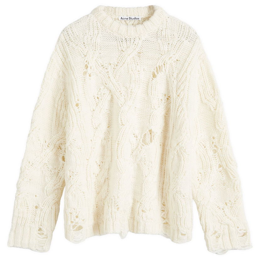 Пуловер Acne Studios Cable Knit Sweater Бежово | A60522-BSI