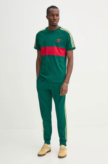 Тениска adidas Originals 3S Panel T-Shirt Зелено | JD4277, 1