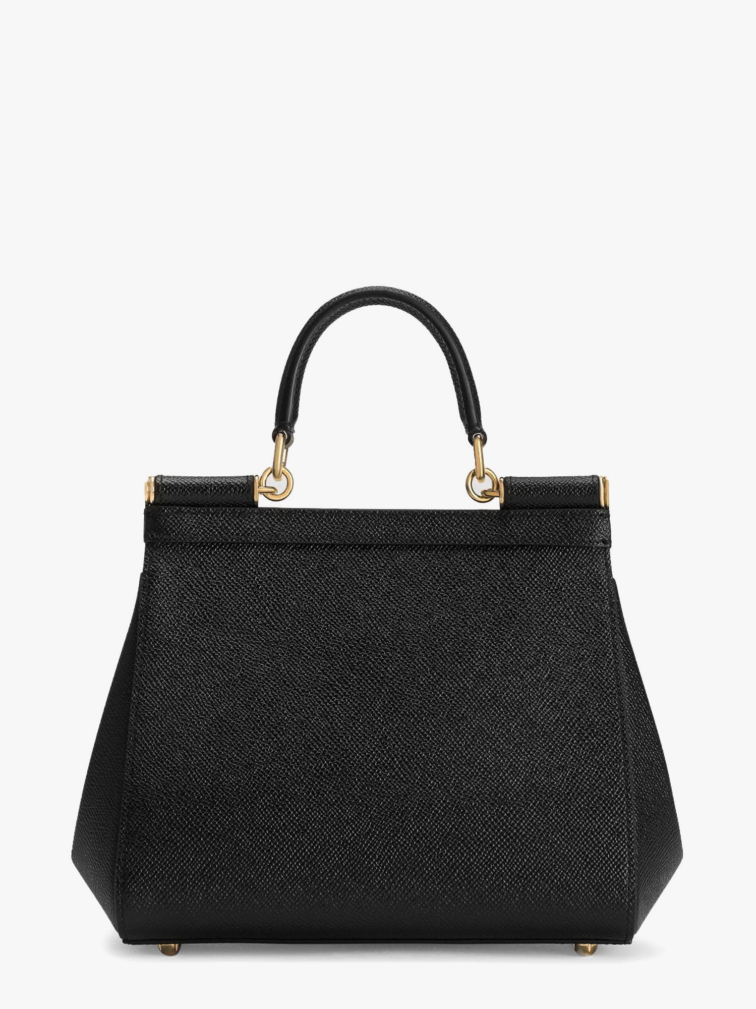 Дамска чанта Dolce & Gabbana Sicily Medium Dauphine Leather Top Handle Bag Dolce & Gabbana Черно | BB6003B100180999, 1