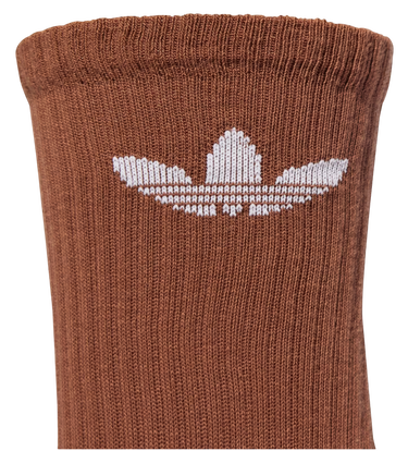 Чорапи adidas Performance Trefoil Cushion Crew Socks - 6 Pairs Кафяво | JY2678, 2