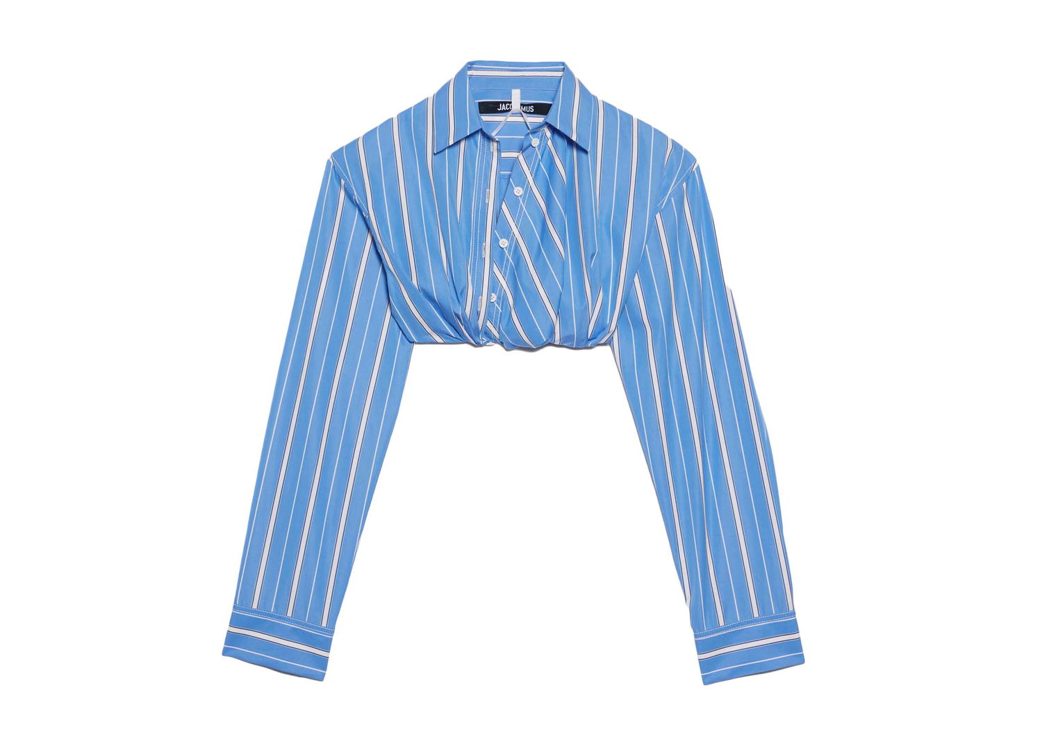 Риза Jacquemus La Chemise Bahia Courte Shirt Синьо | 233SH042-1453-3BR, 0