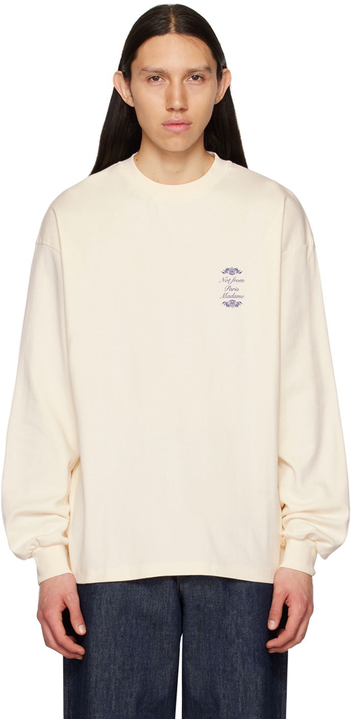 Тениска Drôle de Monsieur Off-White 'Le Manches Бежово | B-TS153-CO002-CM, 0