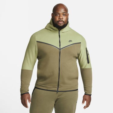 Суитчър Nike Tech Fleece Full-Zip Hoodie Зелено | CU4489-334, 0