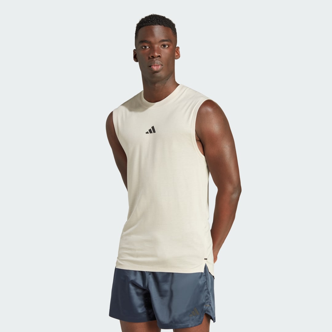 Потник adidas Originals Power Workout Tank Top Бежово | IQ1821, 1