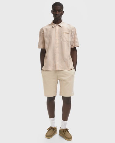 Риза DAILY PAPER Striped Short Sleeve Shirt Бежово | 2513097, 2