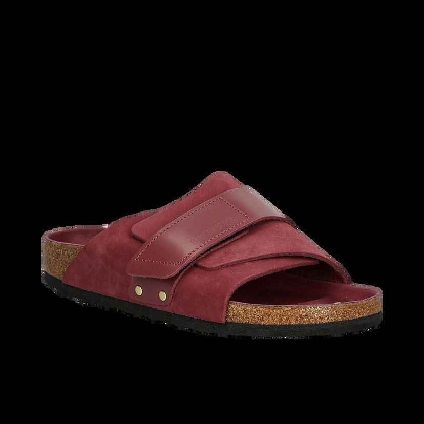 Кецове и обувки Birkenstock Kyoto Pink Suede Slippers Розово | 1028612.