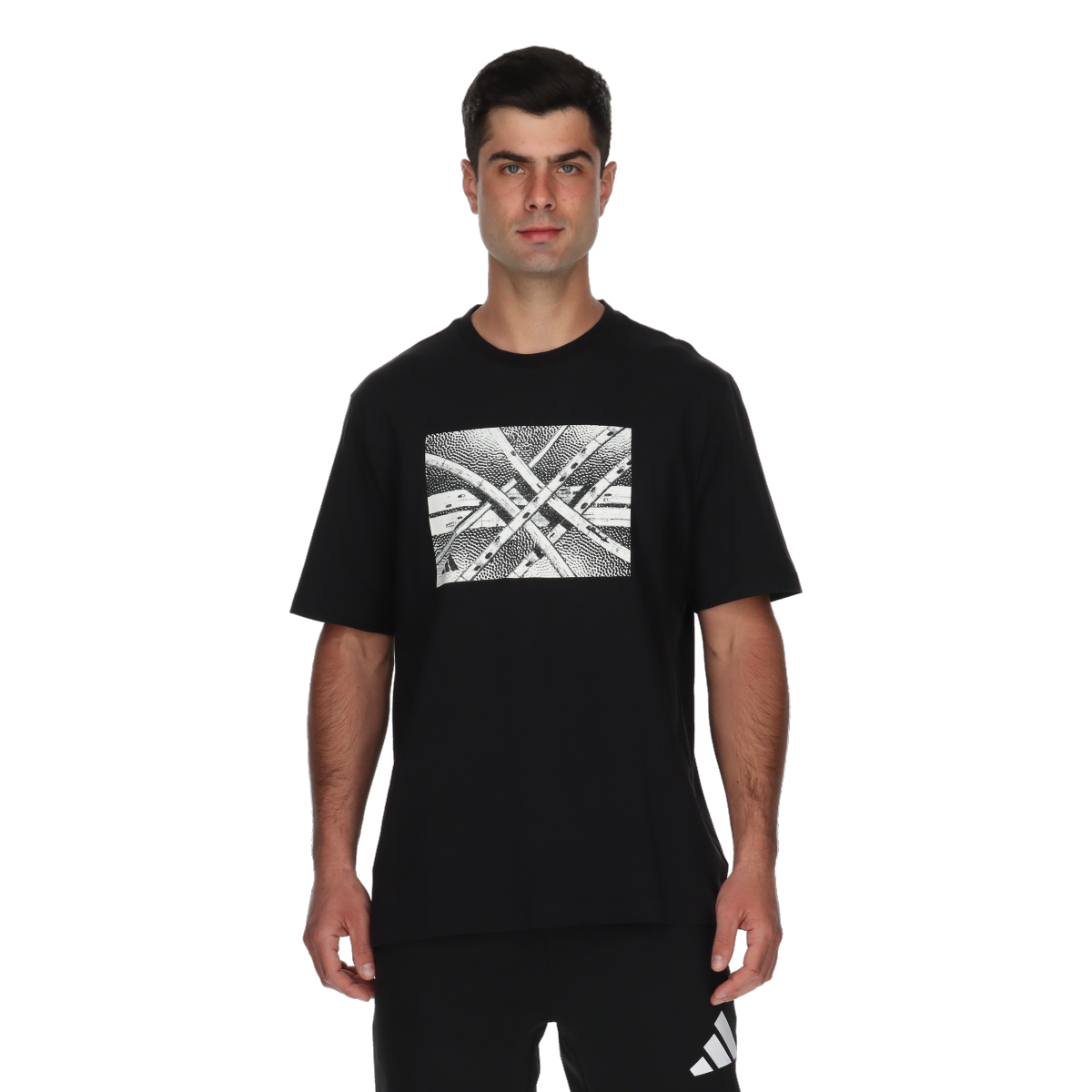 Тениска adidas Originals Basketball Graphic Print T-Shirt Черно | JI7119, 0