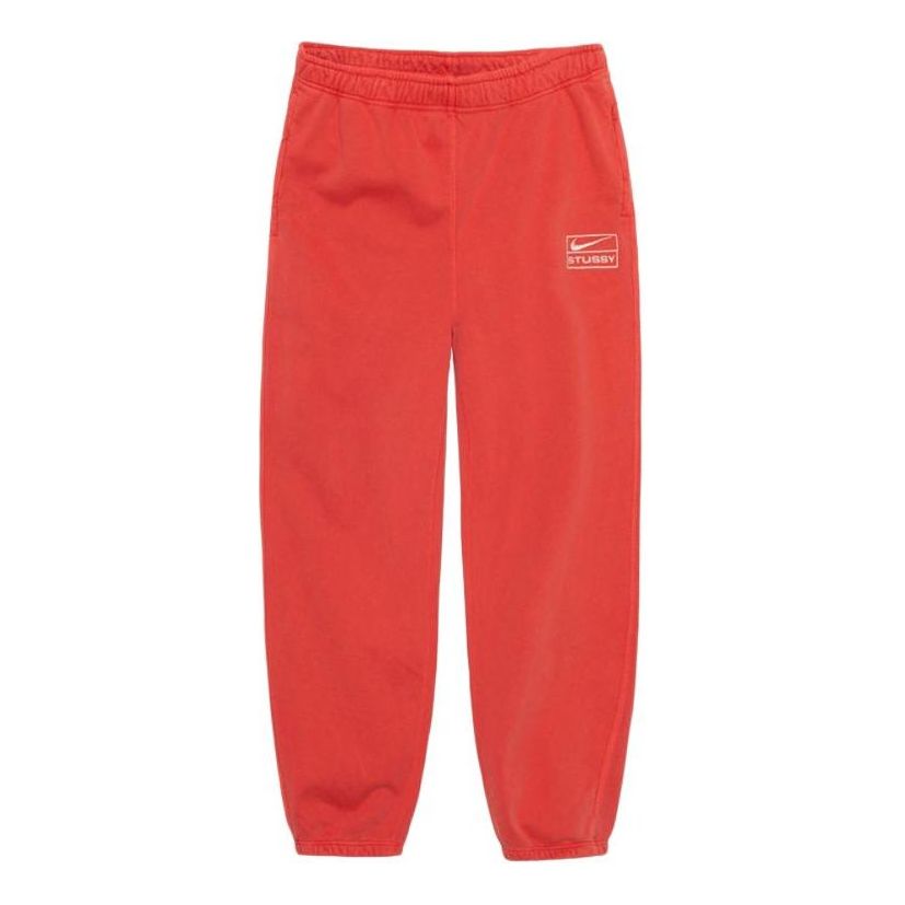 Спортни панталони Nike Nike x Stussy Pigment Dyed Sweatpants Червено | FJ9158-642