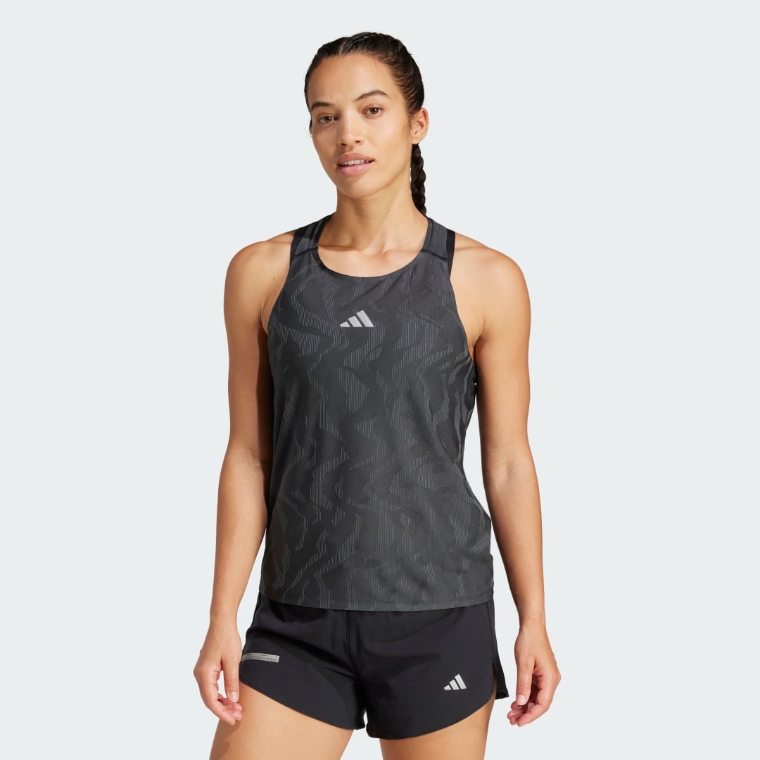 Потник adidas Performance Ultimate Running Engineered Tank Top Черно | JD6453, 0