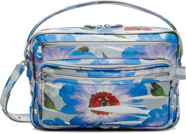 Чанта през рамо Acne Studios Acne Studios Camero Floral-Print Camera Bag Синьо | A10433-, 0