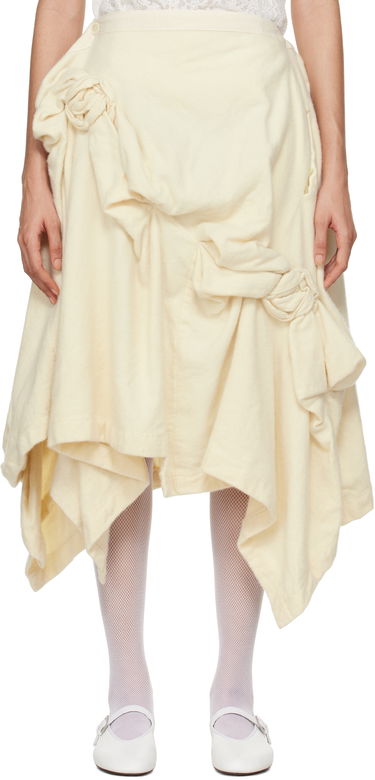 Пола Comme des Garçons Comme Des Garcons Wool Midi Skirt Бежово | TN-S013-051, 0