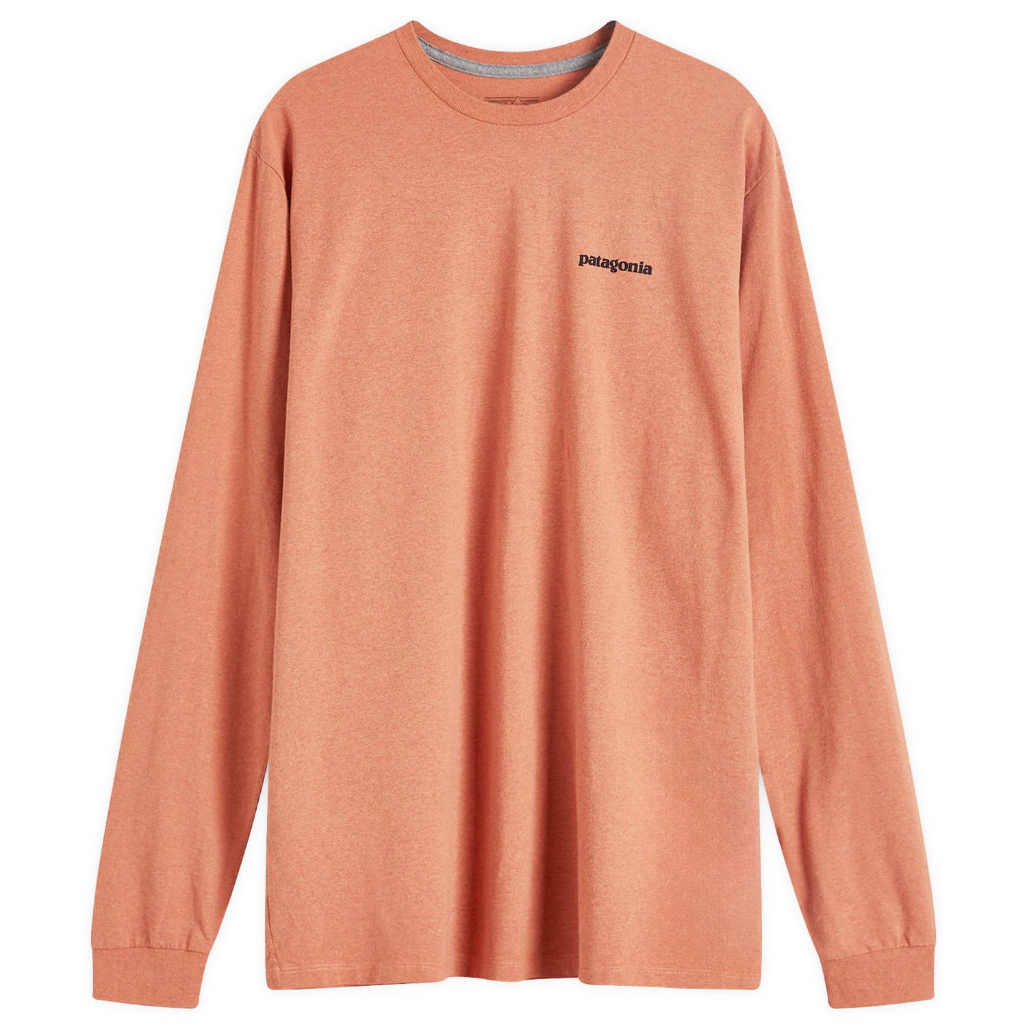 Тениска Patagonia Long Sleeve P-6 Logo Responsibili-T-Shirt Червено | 38518-RTLR, 0