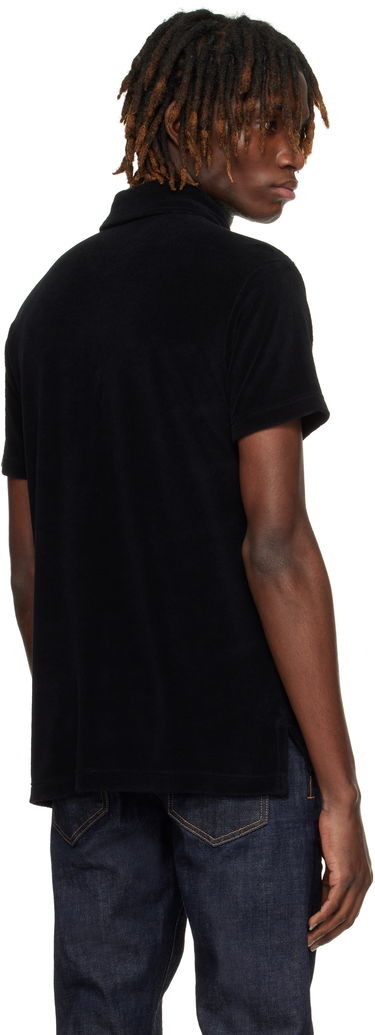 Поло тениска Tom Ford Tom Ford Towelling Polo Черно | JPS009-JMC053S25, 2