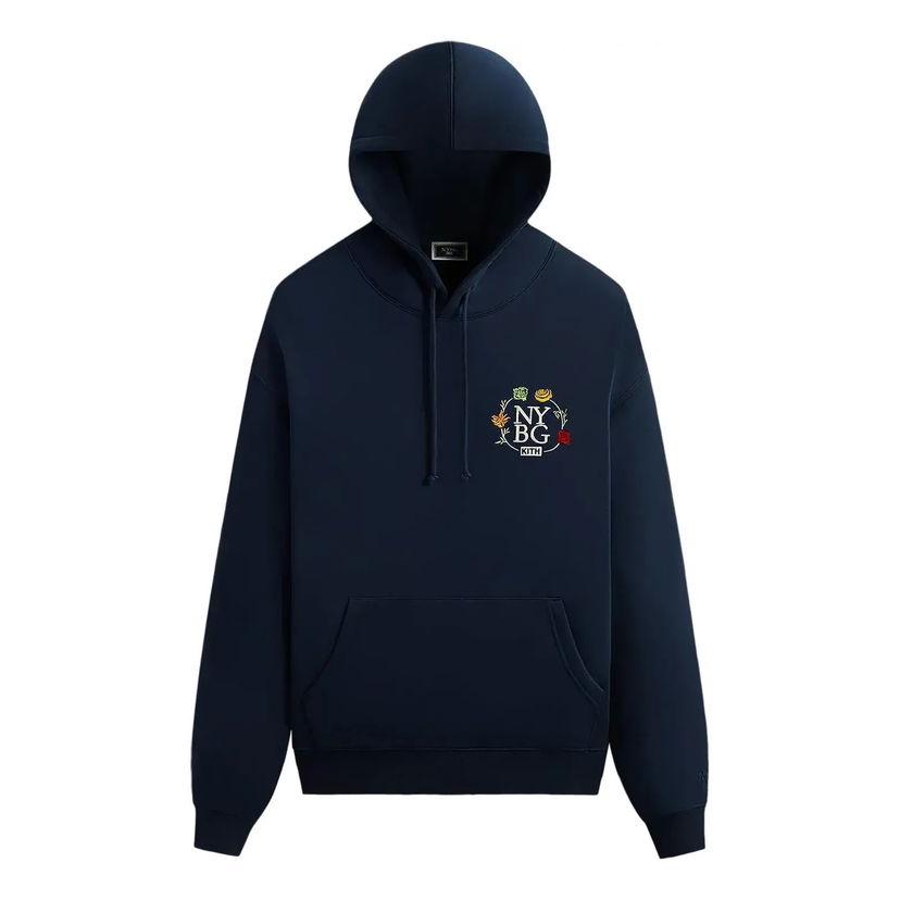 Суитчър KITH Williams III Garden Hoodie Тъмно синьо | KHM032119-413