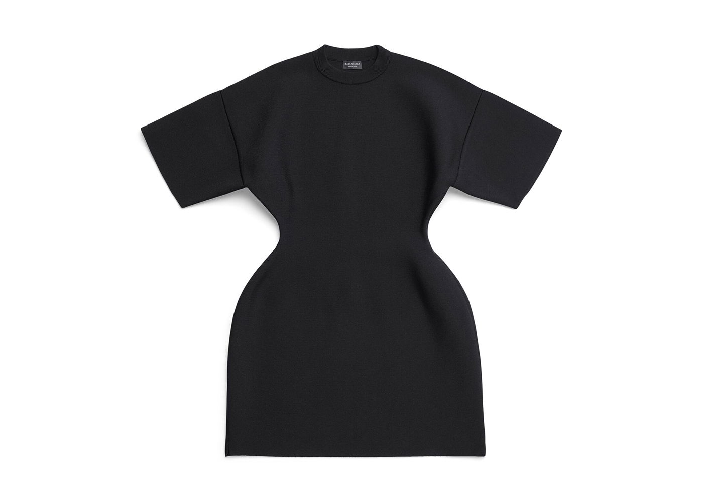 Pокля Balenciaga Hourglass Crewneck Dress Черно | 745479T51971000, 0