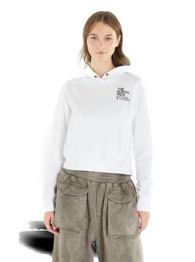 Coordinates Crop Hoodie TNF White