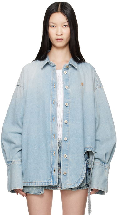 Риза The Attico Attico Oversized Denim Shirt Синьо | 247WCB68 D049, 0