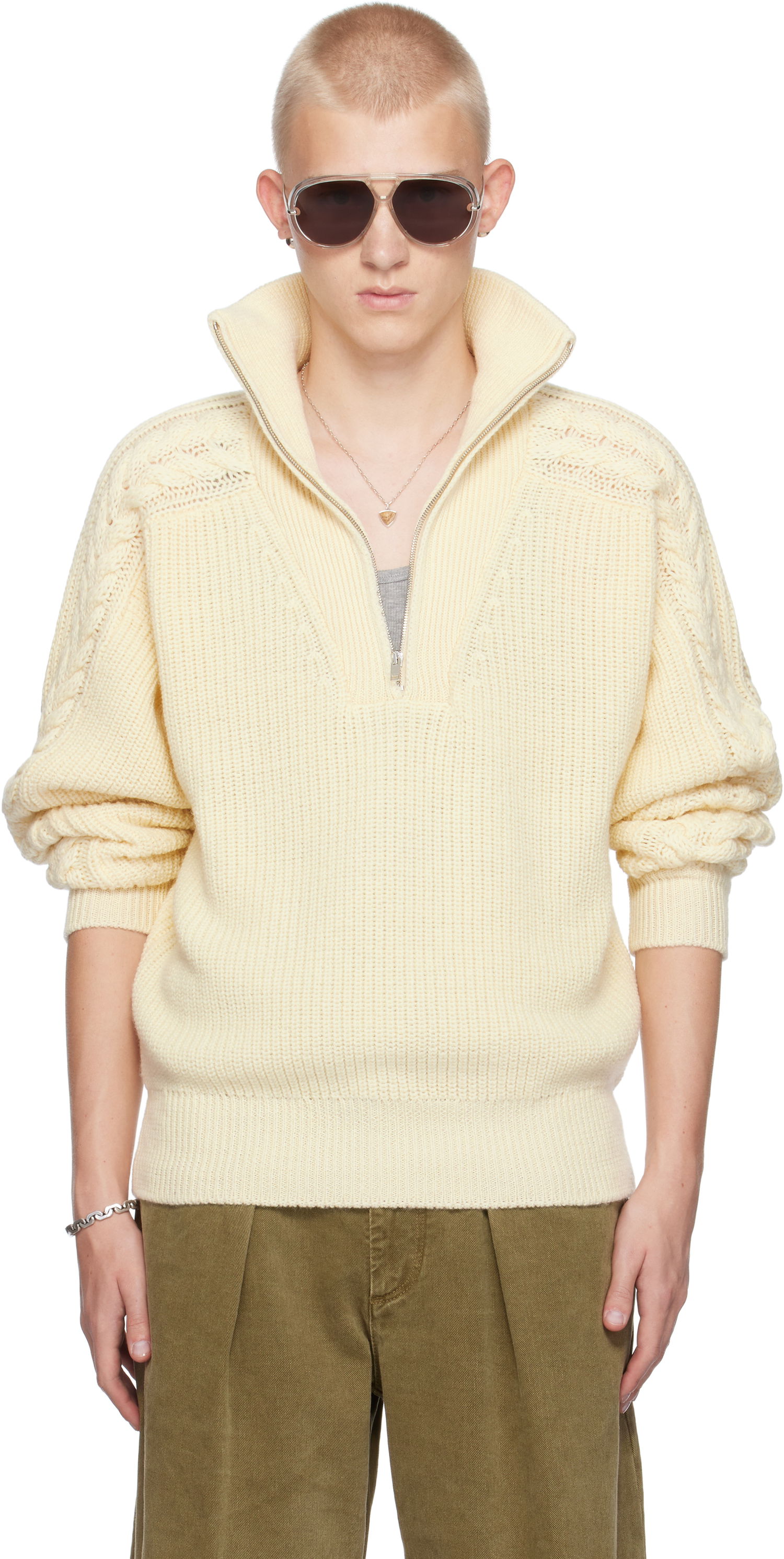 Пуловер ISABEL MARANT Lenz Sweater Бяло | PU0610HA-B4L01H, 0