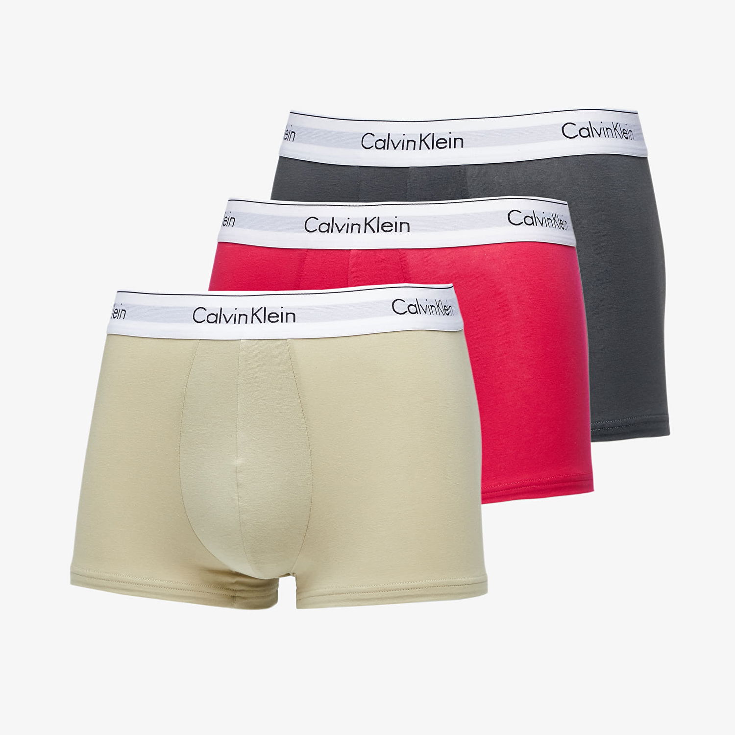Боксерки CALVIN KLEIN Boxerky Modern Cotton Stretch Trunk 3-Pack Různobarevný Многоцветен | NB2380A GW5, 0