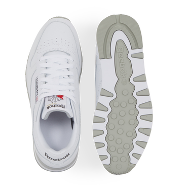 Кецове и обувки Reebok Classic Leather Blanc/gris Бяло | 100008789, 1