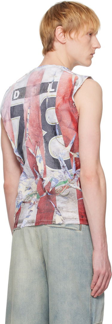 Потник Diesel Diesel T-Per Stripe Tank Top Бяло | A18700-0SKBT-42AA, 2
