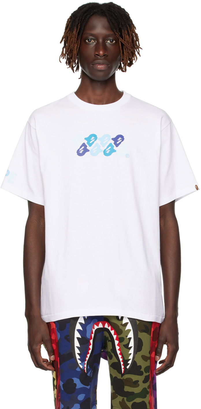 Тениска BAPE ABC Camo T-Shirt Бяло | 001TEJ301045M, 0